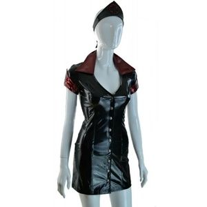 Lip Service faux latex nurse dress